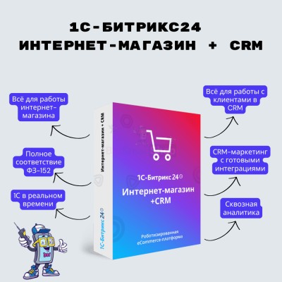 Программа для ЭВМ "1С-Битрикс24". Лицензия Интернет-магазин + CRM (12 мес.) - купить в Инеше